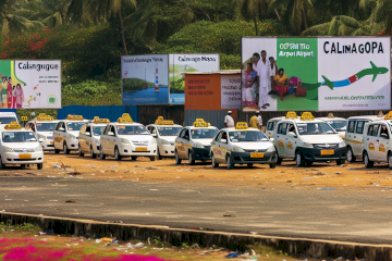 Madgaon Railway Station to Calangute taxi fare Sedan ₹1500/ Suv ₹2000/