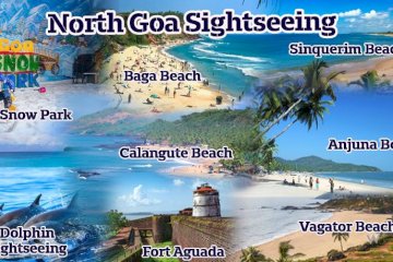 North Goa tour featuring Calangute, Candolim, and other iconic beaches.