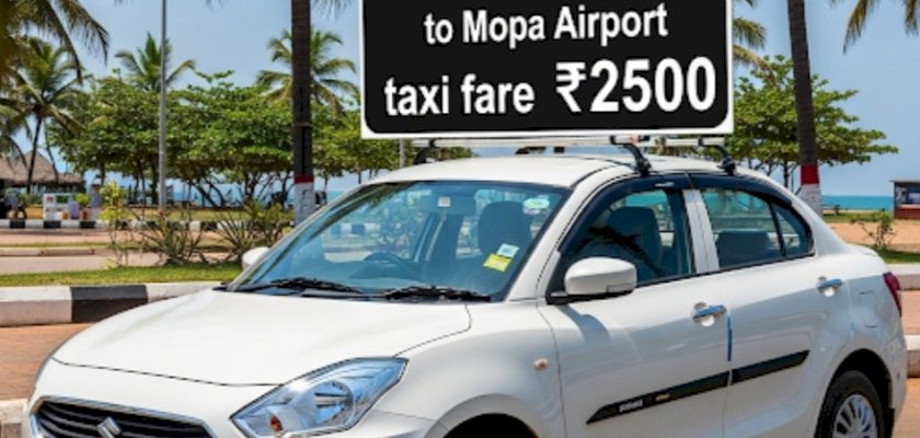 affordable  mopa Manohar International Airport  to Calangute taxi fare sedan 1200/-