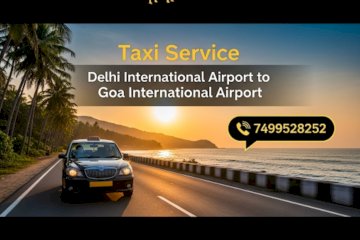 Book taxi from Delhi airport to Goa airport