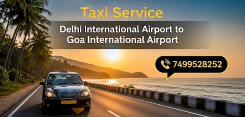 Taxi service from Delhi Airport to Goa Airport