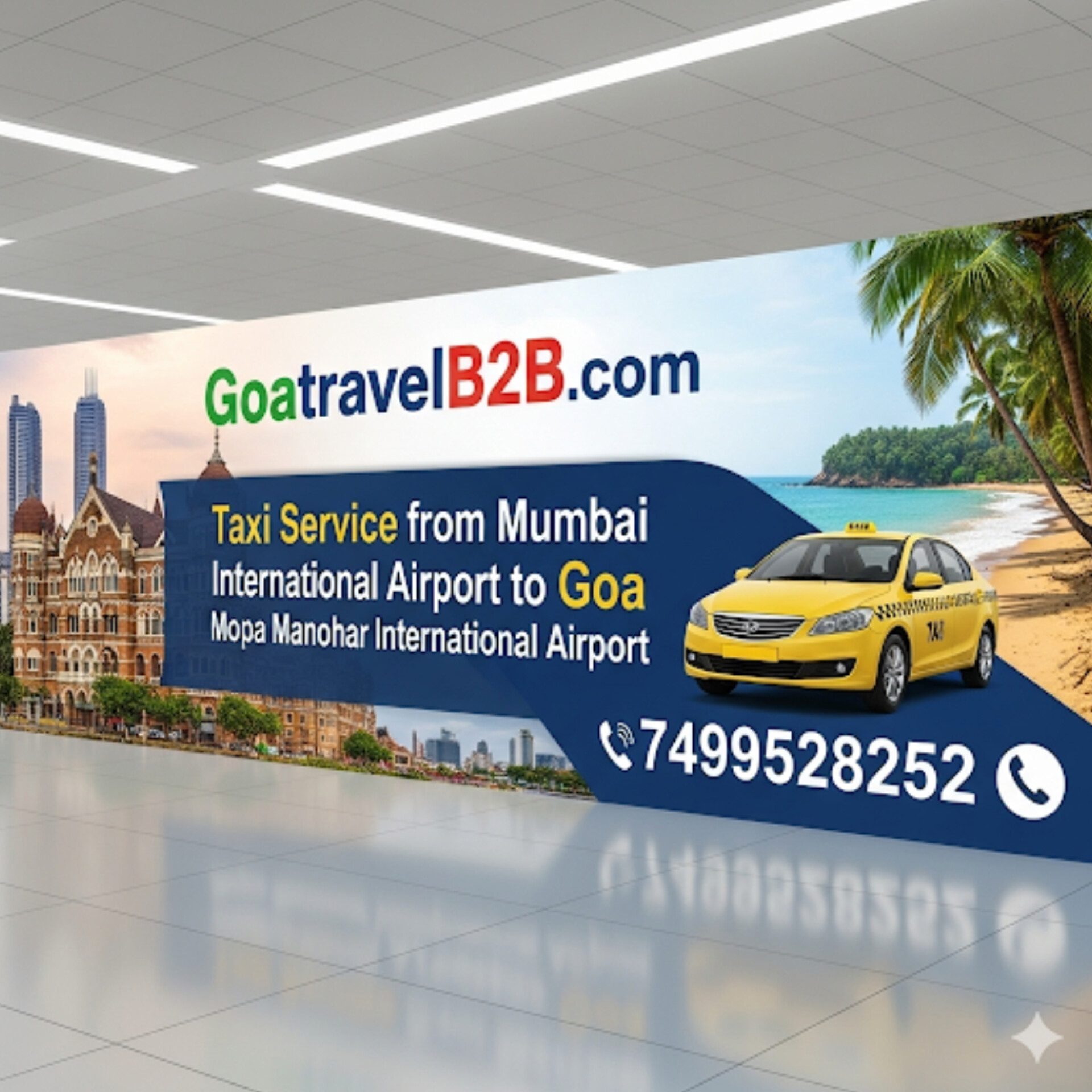Mumbai Airport to Manohar International Airport cab taxi