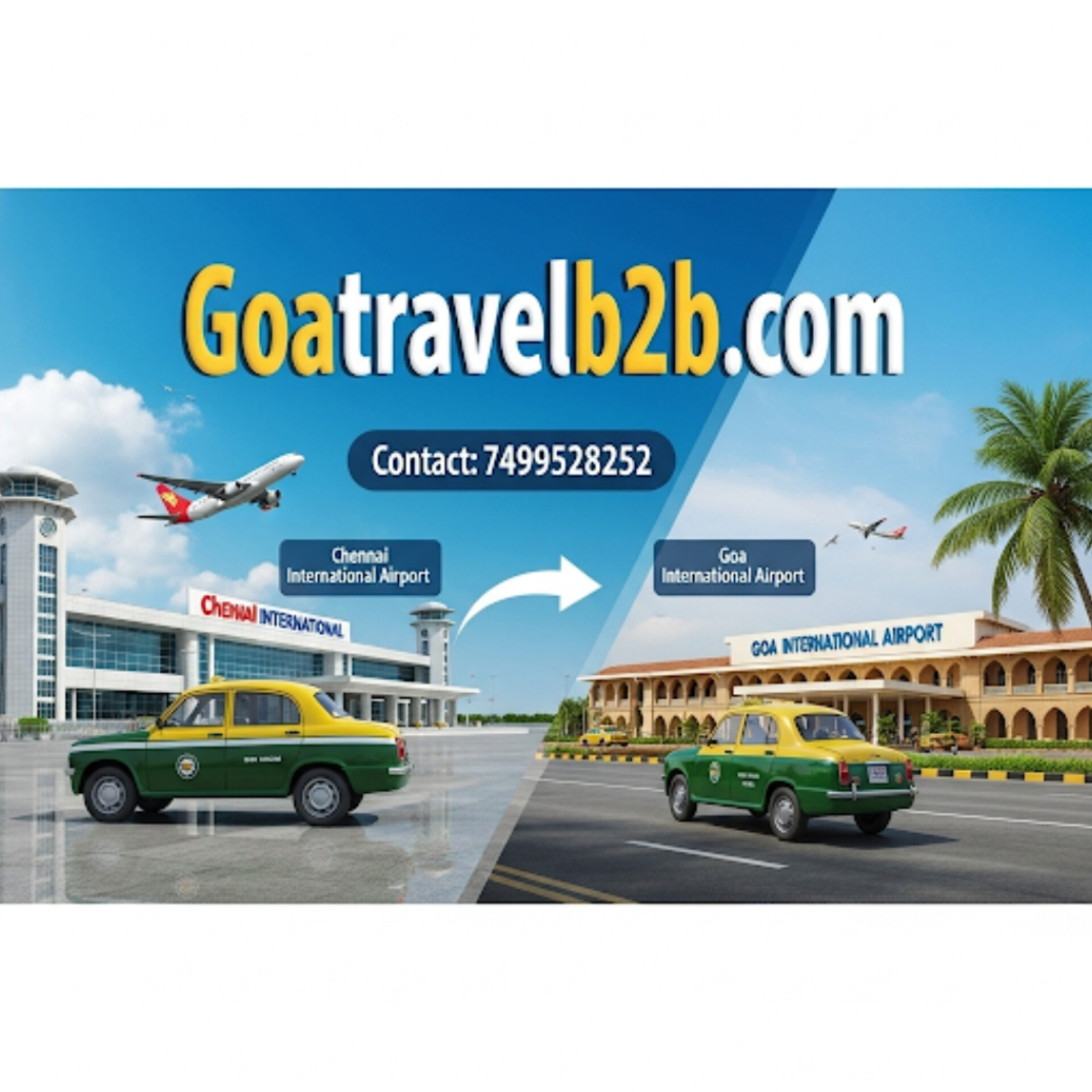 Affordable cab service from Chennai to Goa airport
