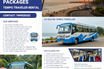 24-hour taxi Tempo Traveller Winger bus service in Goa,